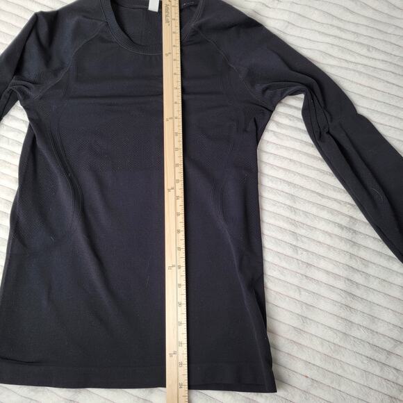 Stelle Black Long Sleeve Top M Compression Style Darts Stretchy Layering Capsule - Picture 6 of 8
